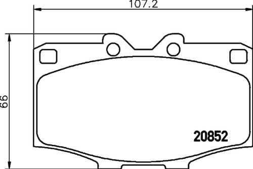 Disc Brake Pad Set 355033581 - diagram
