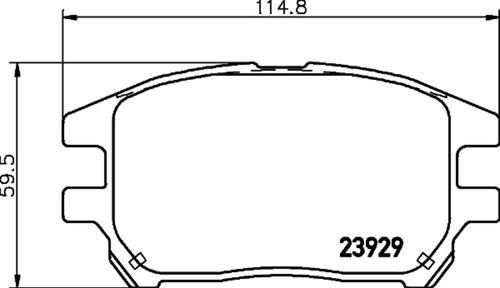 Disc Brake Pad Set 355034171 - diagram