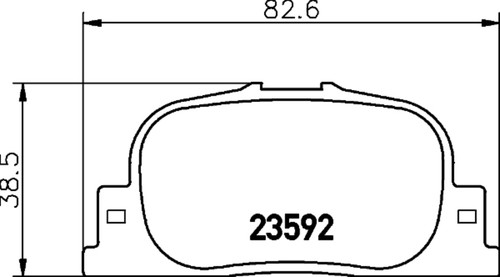 Disc Brake Pad Set 355033981 - diagram
