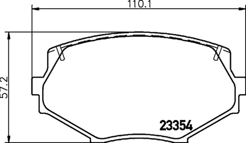Disc Brake Pad Set 355034631 - diagram
