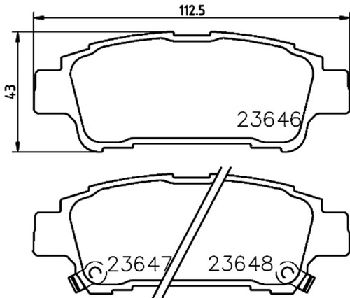 Disc Brake Pad Set 355034011 - diagram