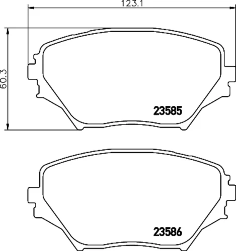 Disc Brake Pad Set 355034021 - diagram