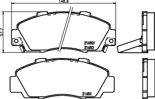 Disc Brake Pad Set 355035031 - diagram