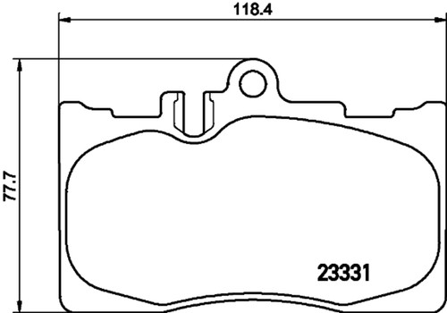 Disc Brake Pad Set 355034041 - diagram
