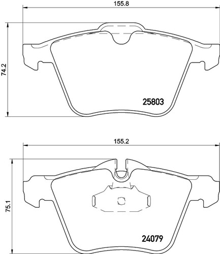 Disc Brake Pad Set 355020921 - diagram