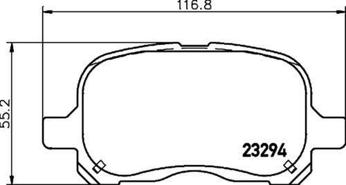 Disc Brake Pad Set 355034071 - diagram