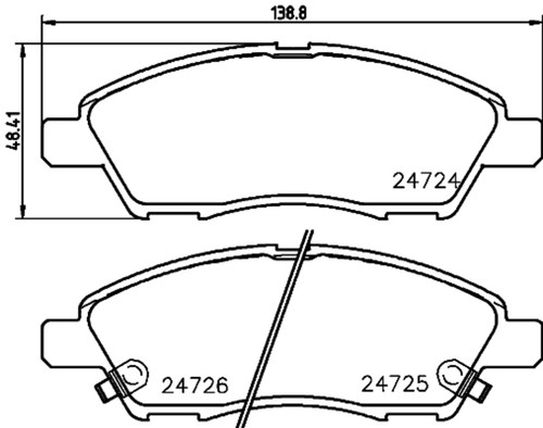 Disc Brake Pad Set 355033501 - diagram