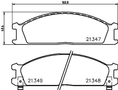Disc Brake Pad Set 355033091 - diagram