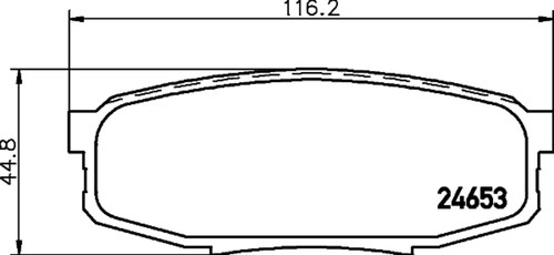 Disc Brake Pad Set 355034361 - diagram