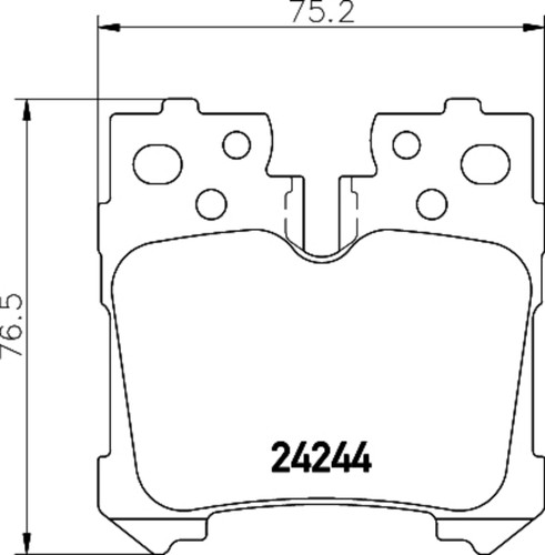 Disc Brake Pad Set 355036021 - diagram
