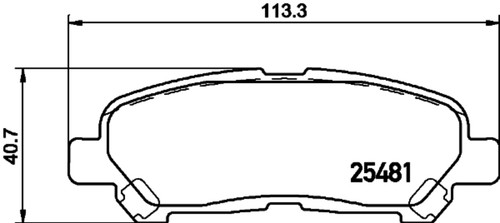 Disc Brake Pad Set 355036121 - diagram