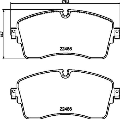 Disc Brake Pad Set 355040361 - diagram