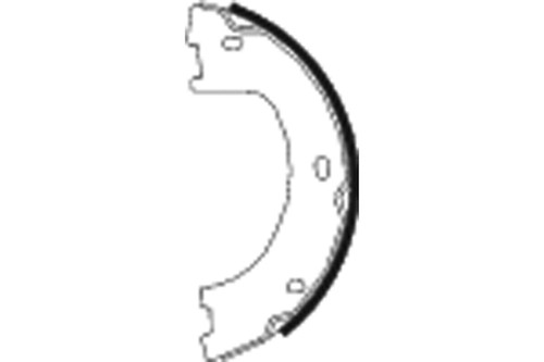 Parking Brake Shoe Set 355050071 - front view