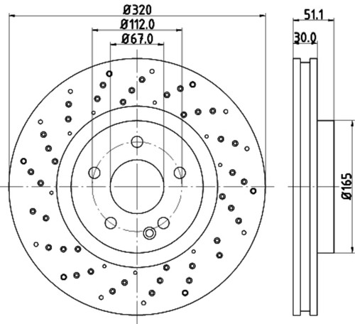 Disc Brake Rotor 355120352 - diagram