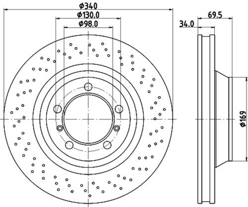 Disc Brake Rotor 355126931 - diagram
