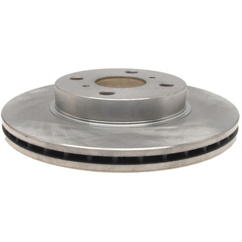 Raybestos R-Line Brake Rotor for 1993-2002 Toyota/Geo/Chevrolet (Corolla, Prizm) 96354R - angled view