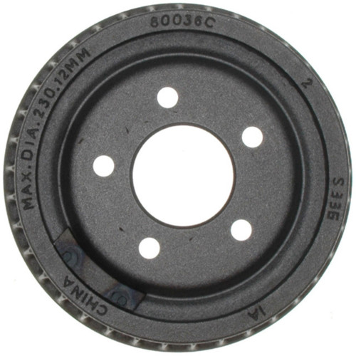 Raybestos R-Line Brake Drum for 1998-2010 Ford/Mazda (Ranger, B3000, B4000, B2300) 9651R - front view