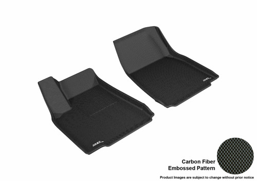 3D MAXpider Black Kagu 1st Row Floormat for 2016-2020 Tesla Model X