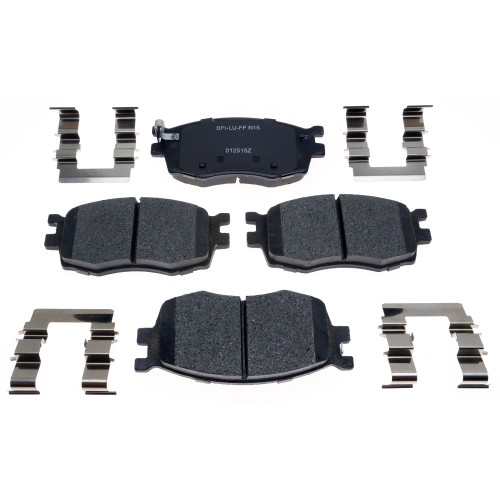 Raybestos R-Line Ceramic Brake Pad Set for 2005-2011 Kia/Hyundai (Rio, Accent, Rio5) MGD1156CH - front view