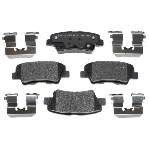 Raybestos R-Line Ceramic Brake Pad Set for 2011-2018 Kia/Hyundai (Optima, Sonata, Elantra, Accent) MGD1544CH - front view