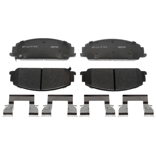 Raybestos R-Line Ceramic Brake Pad Set for 2008-2012 Pontiac/Chevrolet (G8, Caprice) MGD1351CH - front view