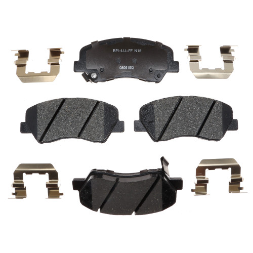 Raybestos R-Line Ceramic Brake Pad Set for 2012-2017 Hyundai/Kia (Accent, Rio) MGD1593CH - front view