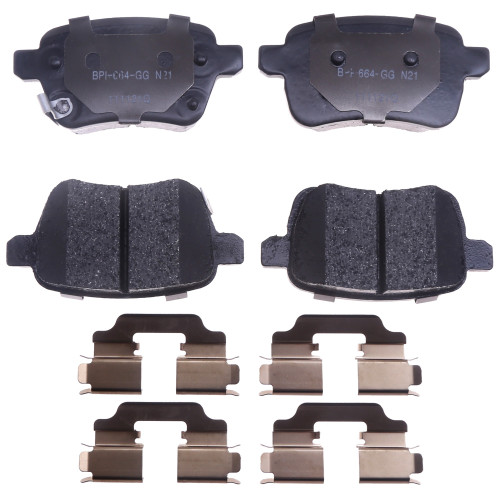 Raybestos R-Line Ceramic Brake Pad Set for 2014-2020 Fiat (500L) MGD1722CH - front view