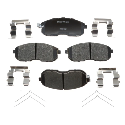 Raybestos R-Line Ceramic Brake Pad Set for 1989-2006 Nissan/INFINITI (Maxima, Sentra, Altima, I30) MGD653CH - front view