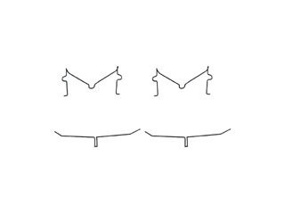 Disc Brake Hardware Kit HW13271 - Direct Fit - angled view