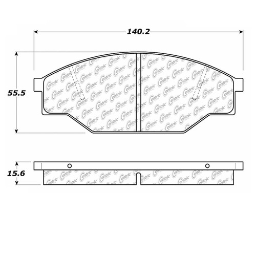 C-Tek Semi-Metallic Brake Pads with Shims for 1985-1993 Toyota (Pickup) 102.03030