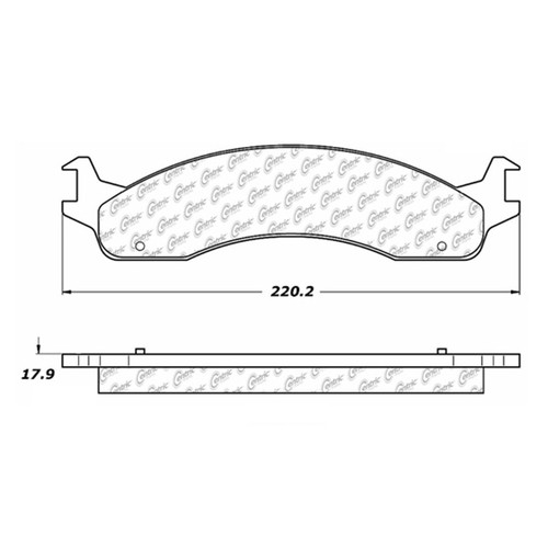 C-Tek Semi-Metallic Brake Pads with Shims for 1998-2003 Dodge (B2500, B3500, Ram 2500 Van, Ram 3500 Van) 102.06551