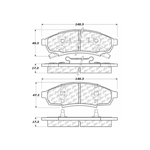 C-Tek Ceramic Brake Pads with Shims for 1988-2001 Buick/Chevrolet/Oldsmobile (Regal, Lumina, Monte Carlo, Cutlass Supreme) 103.03760