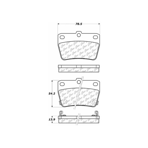 C-Tek Ceramic Brake Pads with Shims for 2004-2005 Toyota (RAV4) 103.10510
