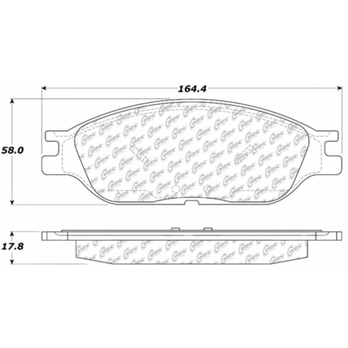 C-Tek Ceramic Brake Pads with Shims for 1999-2003 Ford (Windstar) 103.08030