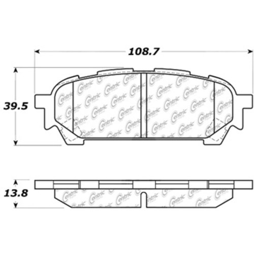 C-Tek Ceramic Brake Pads with Shims for 2003-2008 Subaru/Saab (Impreza, Forester, 9-2X) 103.10040