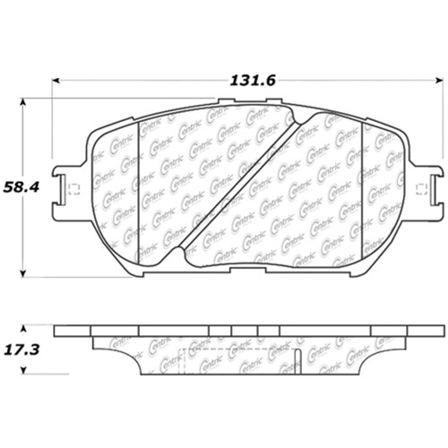C-Tek Ceramic Brake Pads with Shims for 2002-2015 Toyota/Lexus (Camry, GS300, IS250) 103.09080