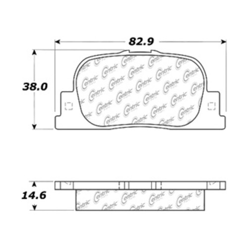C-Tek Ceramic Brake Pads with Shims for 2000-2010 Lexus/Toyota/Scion (ES300, Camry, tC) 103.08350