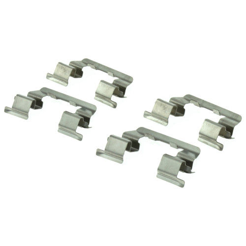 Posi Quiet Semi-Metallic Brake Pads with Hardware for 1987-2006 Hyundai/Mitsubishi/Dodge (Scoupe, Excel, Accent, Precis) 104.04400