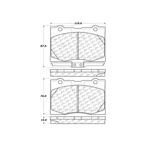 C-Tek Ceramic Brake Pads with Shims for 2005-2012 Acura (RL) 103.10910