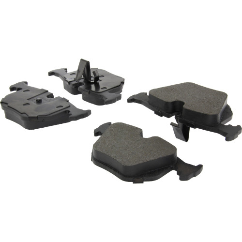 Posi Quiet Semi-Metallic Brake Pads with Hardware for 1991-2010 Land Rover/BMW/Bentley (Range Rover, 330Ci, 330i, 330xi) 104.06830