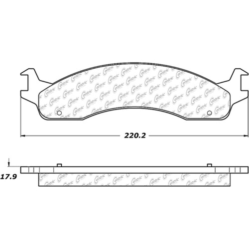 Posi Quiet Semi-Metallic Brake Pads with Hardware for 1998-2003 Dodge (B2500, B3500, Ram 2500 Van, Ram 3500 Van) 104.06551