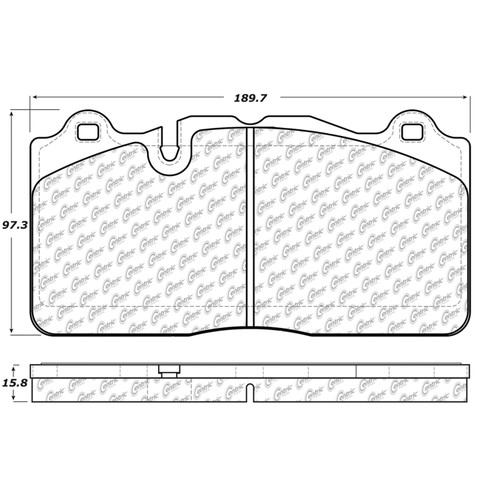 Posi Quiet Semi-Metallic Brake Pads with Hardware for 2009-2019 Chevrolet (Corvette, Camaro) 104.13950