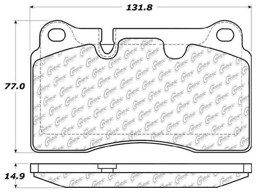 Posi Quiet Semi-Metallic Brake Pads with Hardware for 2005-2019 Aston/Ferrari/Volkswagen 104.11650