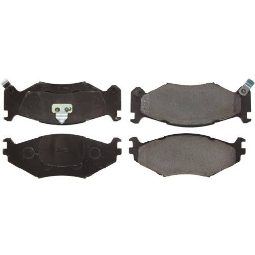 Posi Quiet Ceramic Brake Pads with Shims and Hardware for 1987-1995 Chrysler/Dodge/Plymouth (LeBaron, Town &amp; Country, Caravan, Daytona)