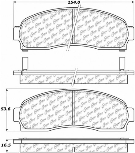 Posi Quiet Ceramic Brake Pads with Shims and Hardware for 2001-2005 Ford (Explorer Sport Trac, Explorer Sport) 105.08331