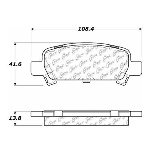 Posi Quiet Ceramic Brake Pads with Shims and Hardware for 1998-2006 Subaru (Baja, Forester, Impreza, Legacy) 105.07700