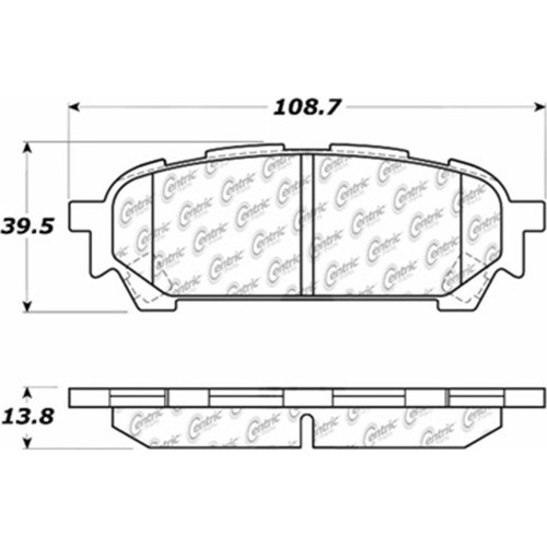 Posi Quiet Ceramic Brake Pads with Shims and Hardware for 2003-2008 Subaru/Saab (Impreza, Forester, 9-2X) 105.10040