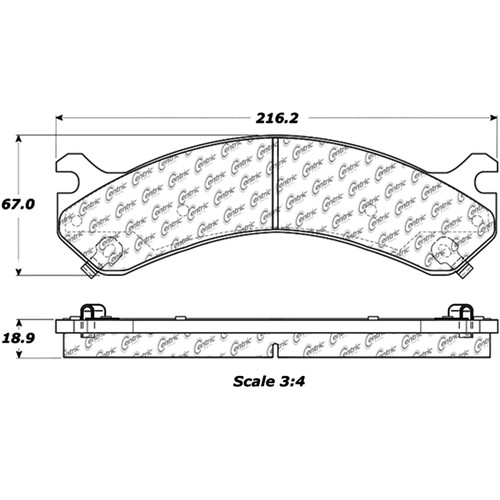Posi Quiet Ceramic Brake Pads with Shims and Hardware for 2001-2010 Chevrolet/GMC 105.09090