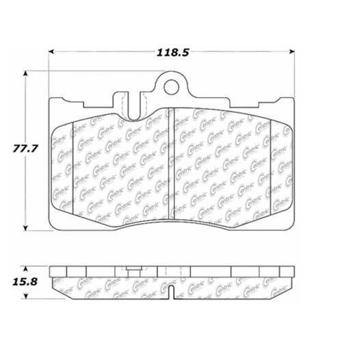 Posi Quiet Ceramic Brake Pads with Shims and Hardware for 2001-2006 Lexus (LS430) 105.08700