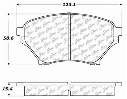 Posi Quiet Ceramic Brake Pads with Shims and Hardware for 2001-2005 Mazda (Miata) 105.08900